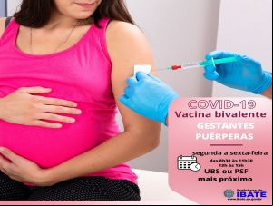 COVID-19| Ibaté vacina gestantes e puérperas com bivalente da Pfizer