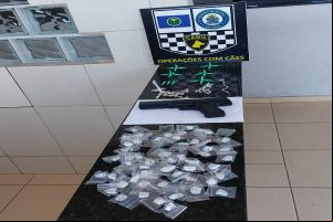 K9 Índia localiza simulacro de arma de fogo e drogas no Jockey Clube