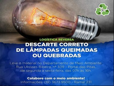 Tambaú fecha parceria com empresa especializada em logística reversa de lâmpadas
