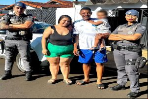 PM resgata criança presa dentro de carro em Sertãozinho
