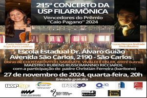 Série “Concertos USP – 2024” chega ao fim com último concerto da USP Filarmônica na EE Dr. Álvaro Guião
