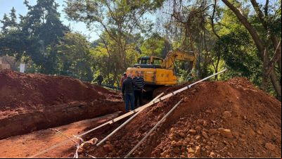 Presidente do Saae acompnahna obras de saneamento e drenagem em três regiões de São Carlos